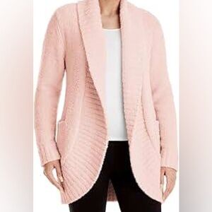 CJ Banks Light Pink Shawl Collar Cardigan Plus size 1X